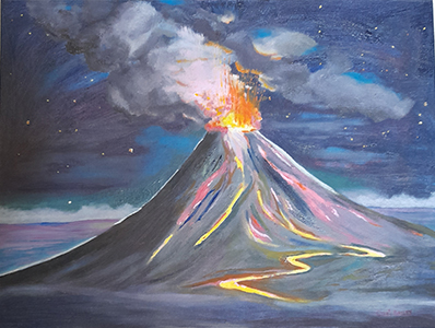 Fuji Eruption